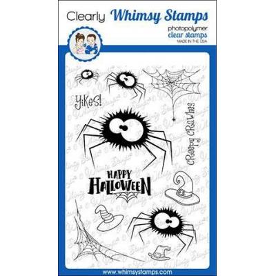 Whimsy Stamps Deb Davis Clear Stamps - Fuzzy Spiders